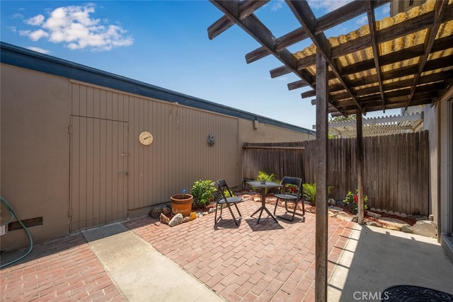4418 Larwin Ave, Cypress, CA 90630 - view of patio / terrace with a pergola