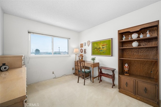 4418 Larwin Ave, Cypress, CA 90630 - living area featuring light carpet and a textured ceiling