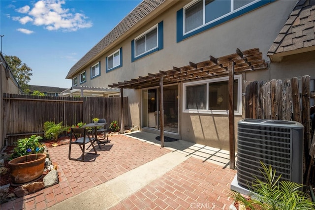 4418 Larwin Ave, Cypress, CA 90630 - fenced backyard featuring a pergola and a patio area