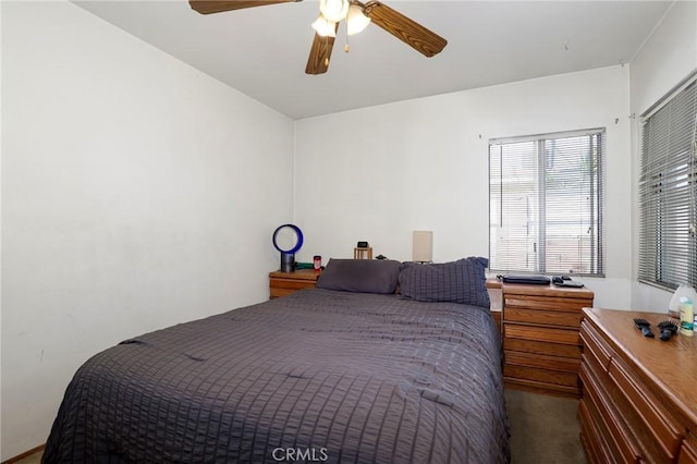 1716 N Fries Ave, Wilmington, CA 90744 - bedroom with carpet flooring and a ceiling fan