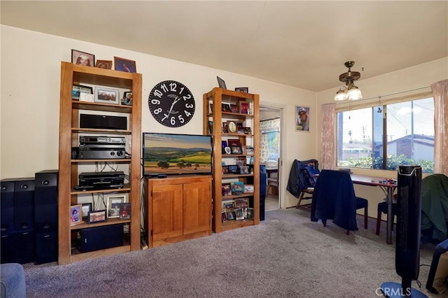 1716 N Fries Ave, Wilmington, CA 90744 - home office featuring carpet flooring