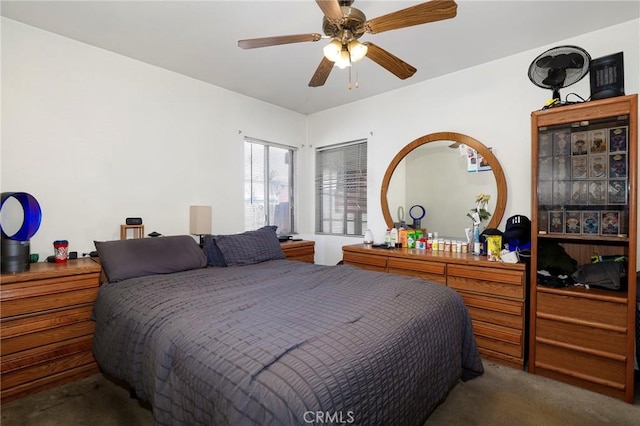 1716 N Fries Ave, Wilmington, CA 90744 - carpeted bedroom with ceiling fan
