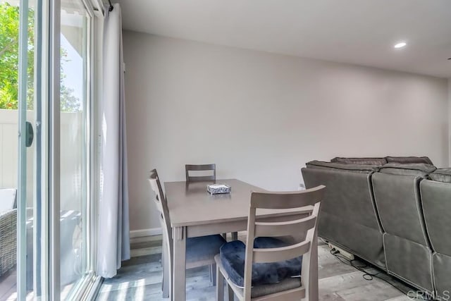 13217 Midnight Star Way, Lakeside, CA 92040 - dining space with recessed lighting and light wood finished floors