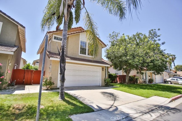 138 Greenhedge Ln, Pomona, CA 91766 - view of front of property with a tiled roof, stucco siding, a garage, and driveway
