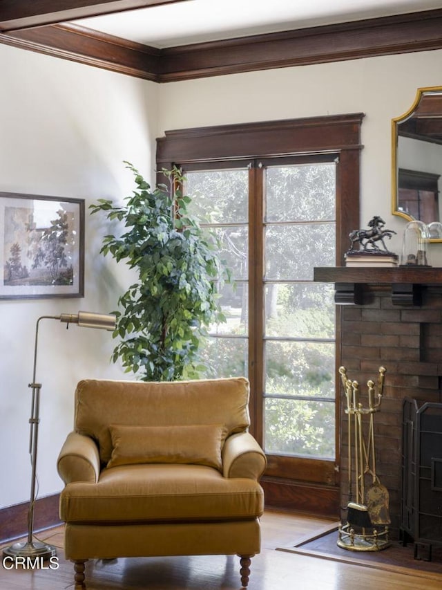 1813 Wayne Ave, South Pasadena, CA 91030 - living area with crown molding, plenty of natural light, and wood finished floors