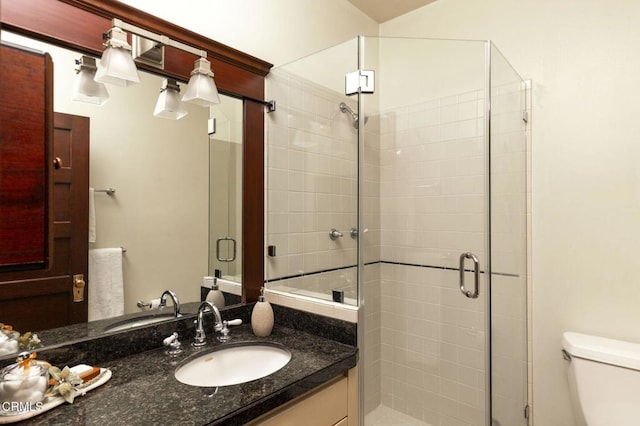 1813 Wayne Ave, South Pasadena, CA 91030 - bathroom with vanity, toilet, and a stall shower