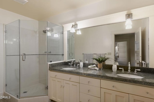 1813 Wayne Ave, South Pasadena, CA 91030 - bathroom with double vanity and a stall shower