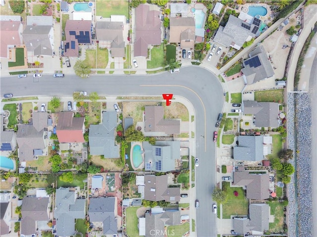 17915 Los Vasos St, Fountain Valley, CA 92708 - aerial view of property and surrounding area featuring nearby suburban area