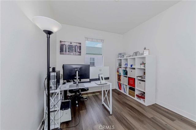 9213 Sunshine Pl, Downey, CA 90240 - office with wood finished floors and baseboards