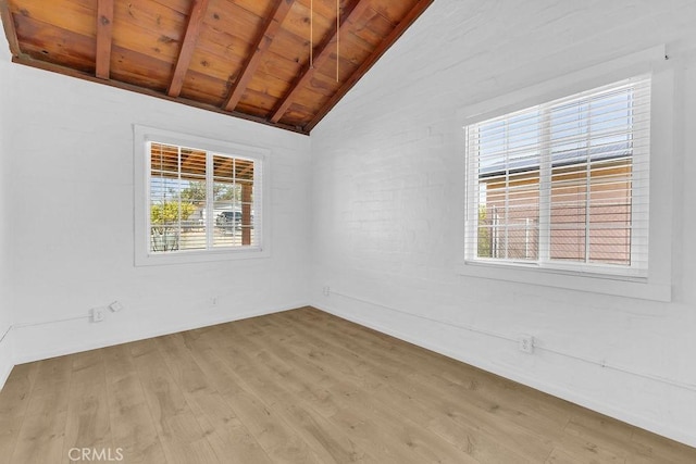 6365 Cahuilla Ave Unit 29, Palms, CA 92277 - empty room featuring wooden ceiling, light wood-style floors, and plenty of natural light