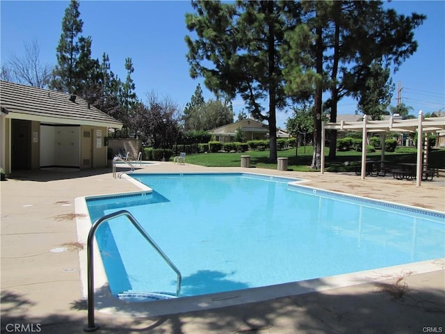 1763 Eastview Ave, Upland, CA 91784 - community pool with a patio area and a pergola