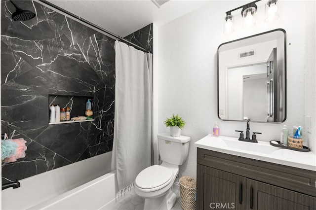 1138 Millstream Ln, Corona, CA 92878 - full bath with vanity, toilet, and shower / bath combo