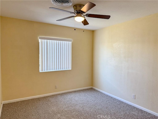 812 Wilson Ave, Bakersfield, CA 93308 - carpeted empty room featuring ceiling fan and baseboards