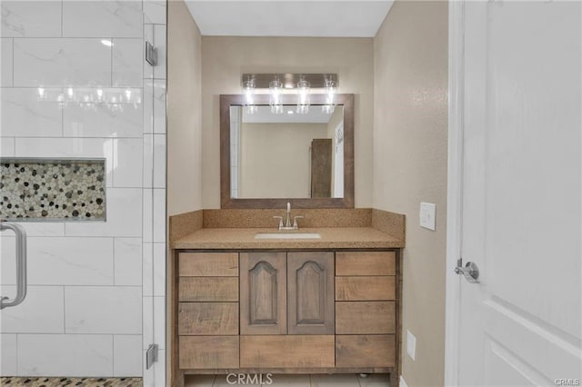 19055 Seaforth St, Hesperia, CA 92345 - bathroom with a shower stall and vanity