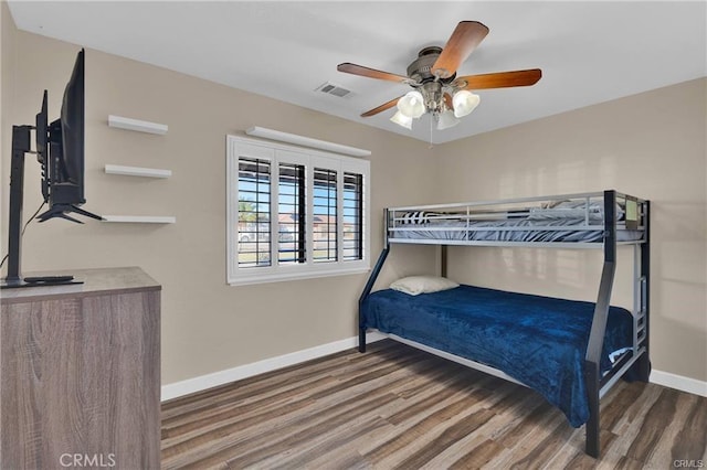 19055 Seaforth St, Hesperia, CA 92345 - bedroom featuring wood finished floors, baseboards, and ceiling fan