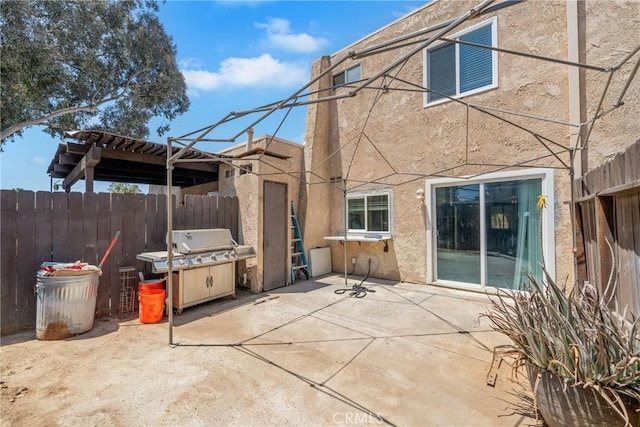 12241 Carnation Unit B, Moreno Valley, CA 92557 - view of patio / terrace with area for grilling and a pergola