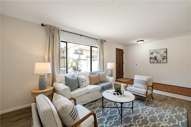 20310 Anza Ave Unit O, Torrance, CA 90503 - living area with wood finished floors and baseboards