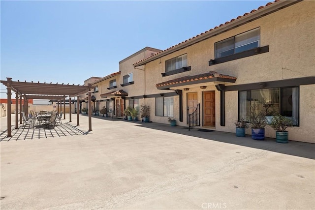 20310 Anza Ave Unit O, Torrance, CA 90503 - view of patio / terrace featuring a pergola