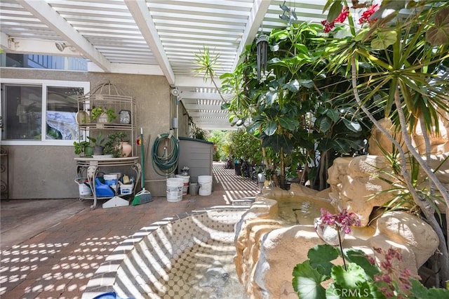 10750 Orchard View Ln, Riverside, CA 92503 - view of patio / terrace featuring a pergola