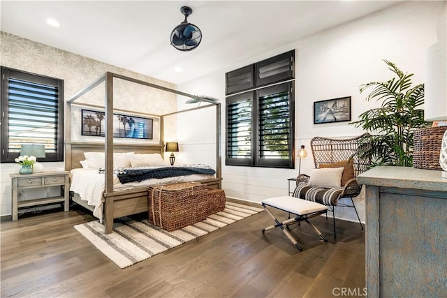 101 Via Almodovar, San Clemente, CA 92672 - bedroom with wood finished floors and recessed lighting
