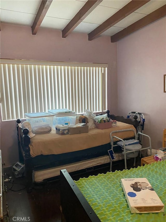 1713 W 165th St, Compton, CA 90220 - bedroom featuring beam ceiling