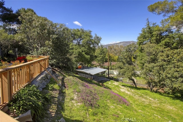7235 Estepa Dr, Tujunga, CA 91042 - view of yard featuring a mountain view