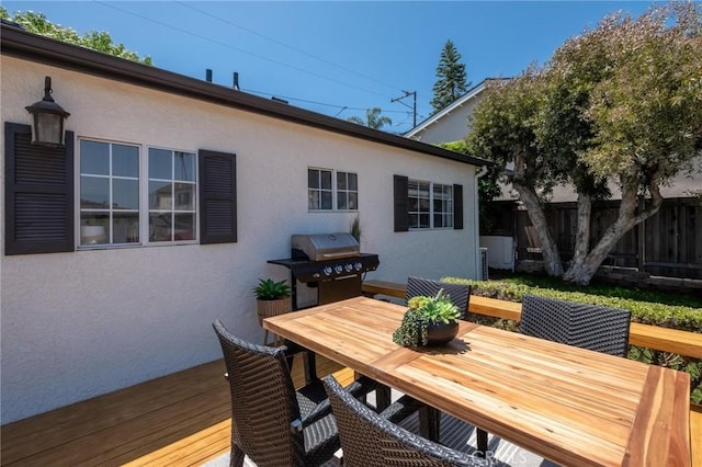 1108 Stanford Ave, Redondo Beach, CA 90278 - wooden terrace featuring area for grilling and outdoor dining space