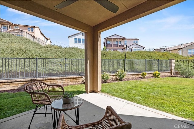 29015 Ridgecrest Ct, Valencia, CA 91354 - view of patio with a ceiling fan