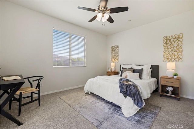 29015 Ridgecrest Ct, Valencia, CA 91354 - bedroom featuring carpet, baseboards, and ceiling fan