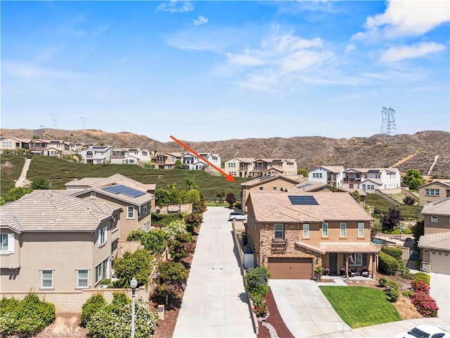 29015 Ridgecrest Ct, Valencia, CA 91354 - aerial perspective of suburban area featuring a mountainous background