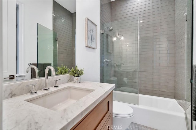 2001 Oak Ave, Manhattan Beach, CA 90266 - bathroom with vanity, toilet, and  shower combination