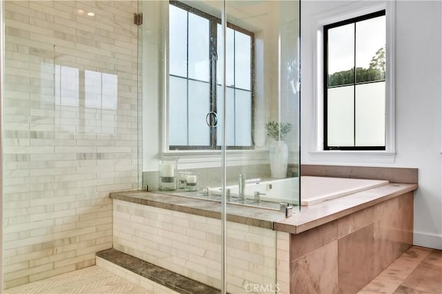 2001 Oak Ave, Manhattan Beach, CA 90266 - full bath featuring a tile shower and a bath