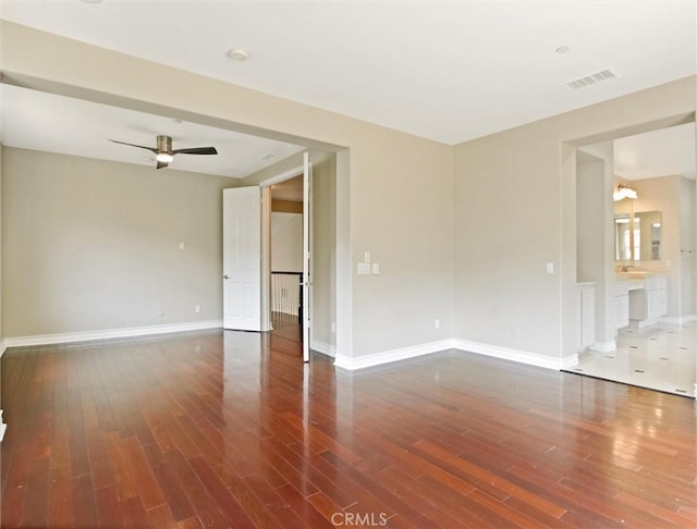 2237 Sageleaf Cir, Corona, CA 92882 - unfurnished room featuring wood finished floors, baseboards, and a ceiling fan
