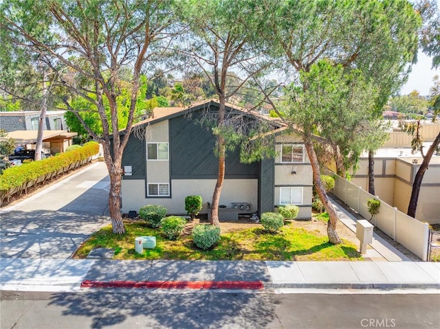 5631 Lake Park Way Unit 2, La Mesa, CA 91942 - mid-century modern home with stucco siding and concrete driveway