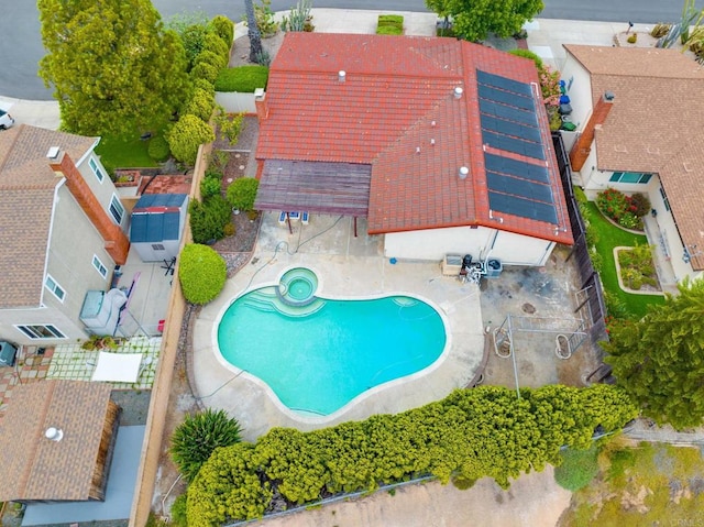 9336 Nalini Ct, Santee, CA 92071 - view of pool with a patio area and a pool with connected hot tub