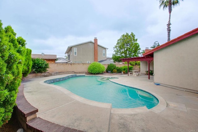 9336 Nalini Ct, Santee, CA 92071 - view of pool featuring a patio area and a fenced backyard