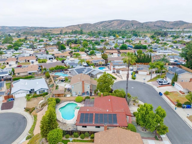 9336 Nalini Ct, Santee, CA 92071 - aerial view of residential area with a mountainous background