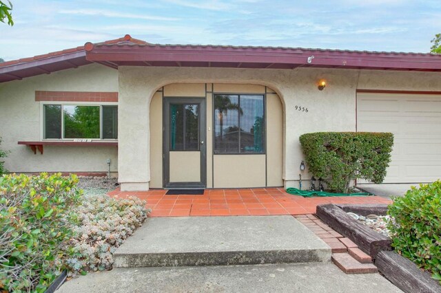 9336 Nalini Ct, Santee, CA 92071 - entrance to property featuring stucco siding
