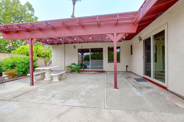 9336 Nalini Ct, Santee, CA 92071 - view of patio / terrace with a pergola