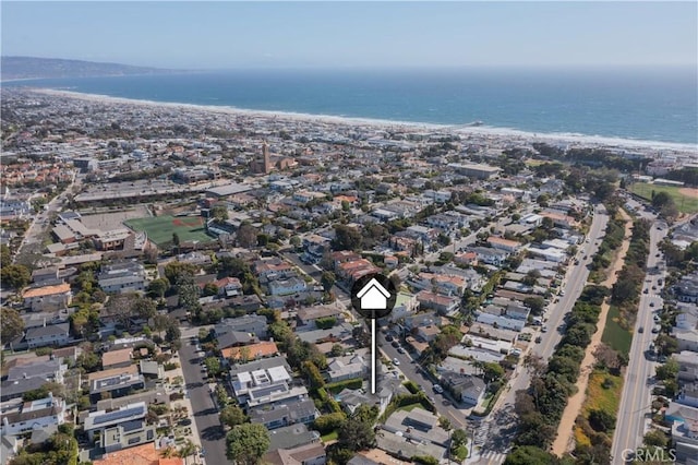 2104 Flournoy Rd, Manhattan Beach, CA 90266 - aerial view of property and surrounding area featuring a large body of water and nearby suburban area