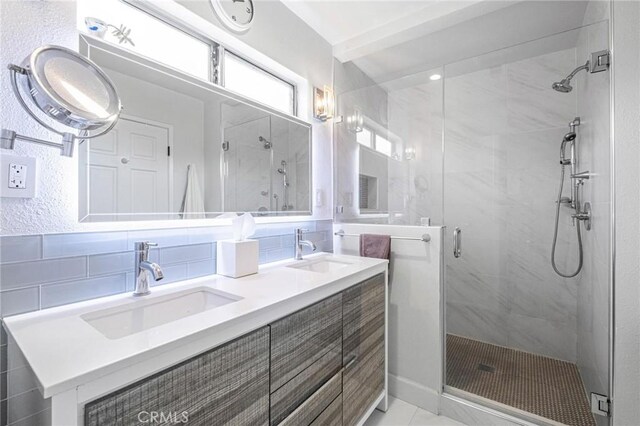 3440 Lemon Ave, Long Beach, CA 90807 - full bath featuring a shower stall and double vanity