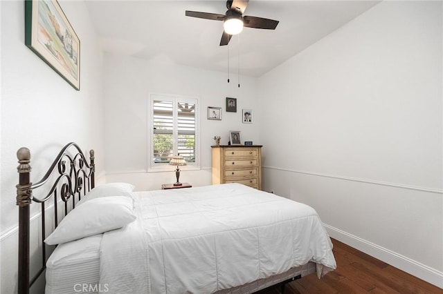 44774 Pride Mountain St, Temecula, CA 92592 - bedroom with wood finished floors and a ceiling fan