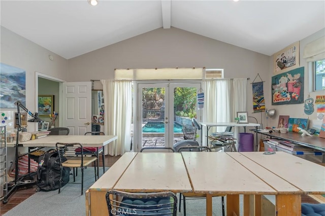 3818 Hayvenhurst Ave, Encino, CA 91436 - kitchen with french doors