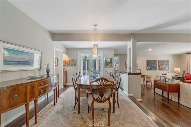3818 Hayvenhurst Ave, Encino, CA 91436 - dining space featuring light wood-style floors and baseboards