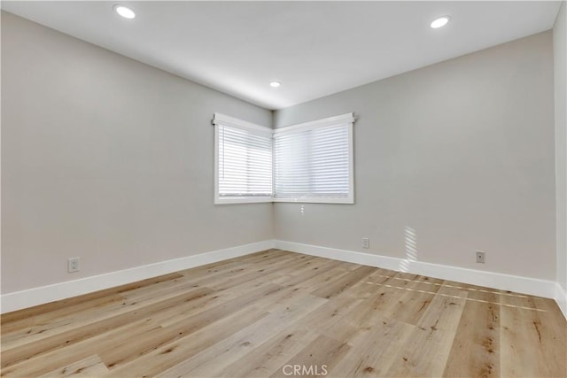 1425 Forest Glen Dr Unit 159, Hacienda Heights, CA 91745 - unfurnished room with baseboards, light wood-style flooring, and recessed lighting