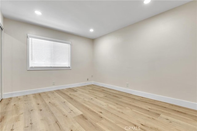 1425 Forest Glen Dr Unit 159, Hacienda Heights, CA 91745 - empty room featuring recessed lighting, baseboards, and light wood-style floors