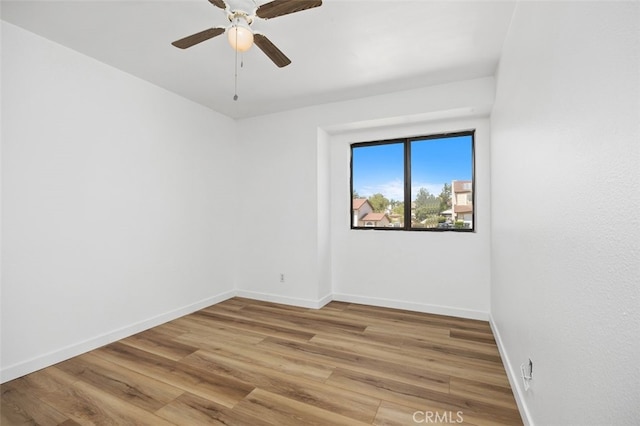 41586 Zinfandel Ave, Temecula, CA 92591 - empty room with baseboards, wood finished floors, and ceiling fan