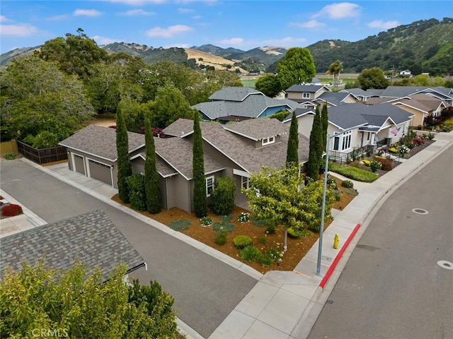 313 Myrtle Dr, Arroyo Grande, CA 93420 - aerial view of residential area featuring a mountainous background