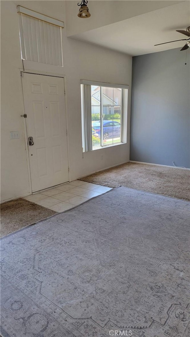 241 Exeter Way, Corona, CA 92882 - entryway with carpet and ceiling fan