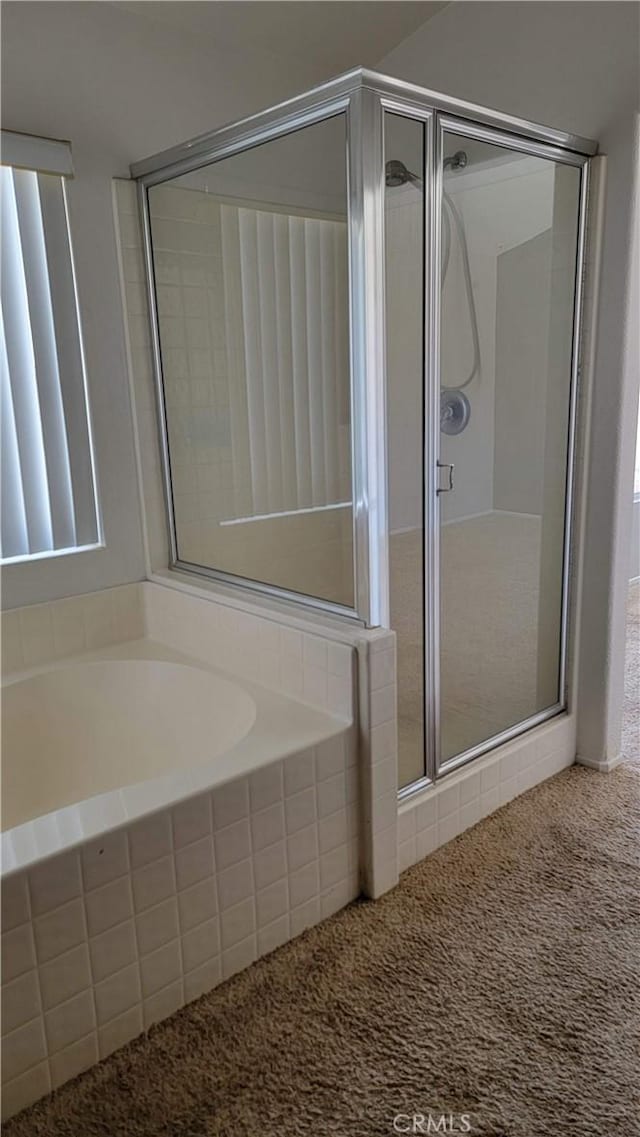 241 Exeter Way, Corona, CA 92882 - bathroom with a shower stall and a garden tub